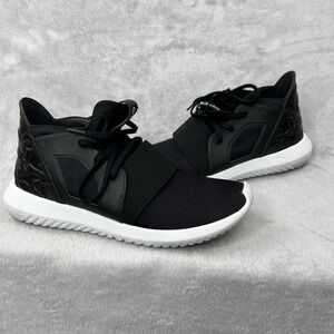 Adidas Tubular Viral Sneakers Size 8.5 Black‎ Women Low Top Athleisure S75257